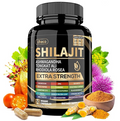 Shilajit + Sea Moss + Ashwagandha + Tongkat Ali  Pure Himalayan Fulvic Acid Capsules | 90 Count