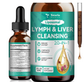 Strongest Lymph-Liver Cleanse Detox, Liposomal Organic Milk Thistle, Echinacea, Artichoke Lymphatic Drainage & Liver Repair Supplement with All Vitamins