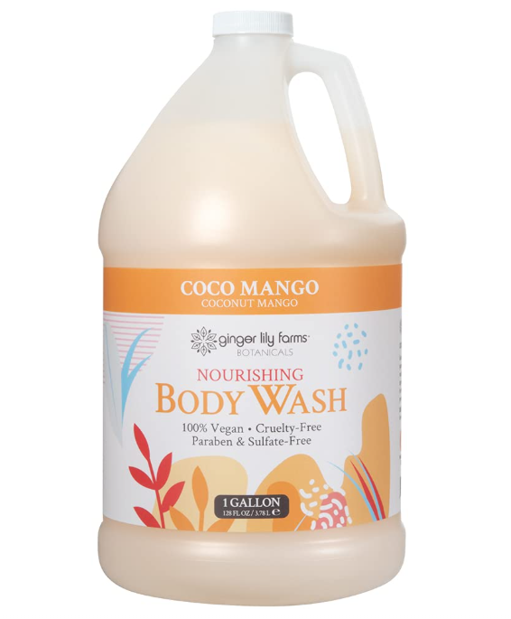 Nourishing Coconut Mango Body Wash - Vegan & Cruelty-Free (1 Gallon)
