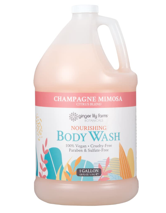 Champagne Mimosa Body Wash - Vegan Citrus Botanical Cleanse (1 Gallon)