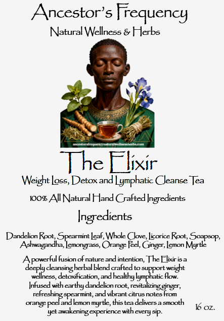 The Elixir| Weight Loss, Detox and Lymphatic Cleanse Tea | 20 tea Bags 16 oz.