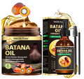 Batana Oil 4-Piece Hair Growth Set – Raw Oil, Mask, Lash Wand & Brow Brush