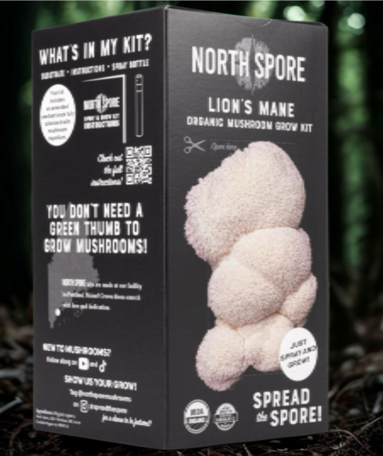 Organic Lion's Mane Mushroom Grow Kit (4 lbs) | USDA Certified Organic & Non-GMO